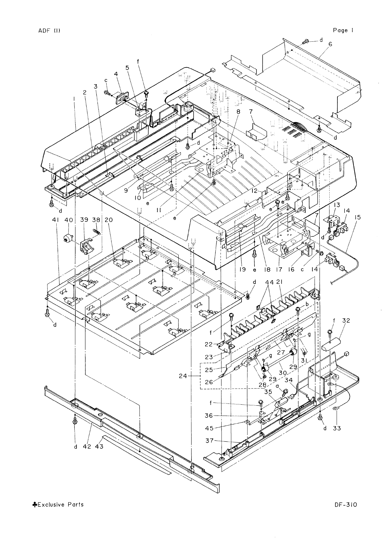 Konica-Minolta Options DF-310 Parts Manual-2